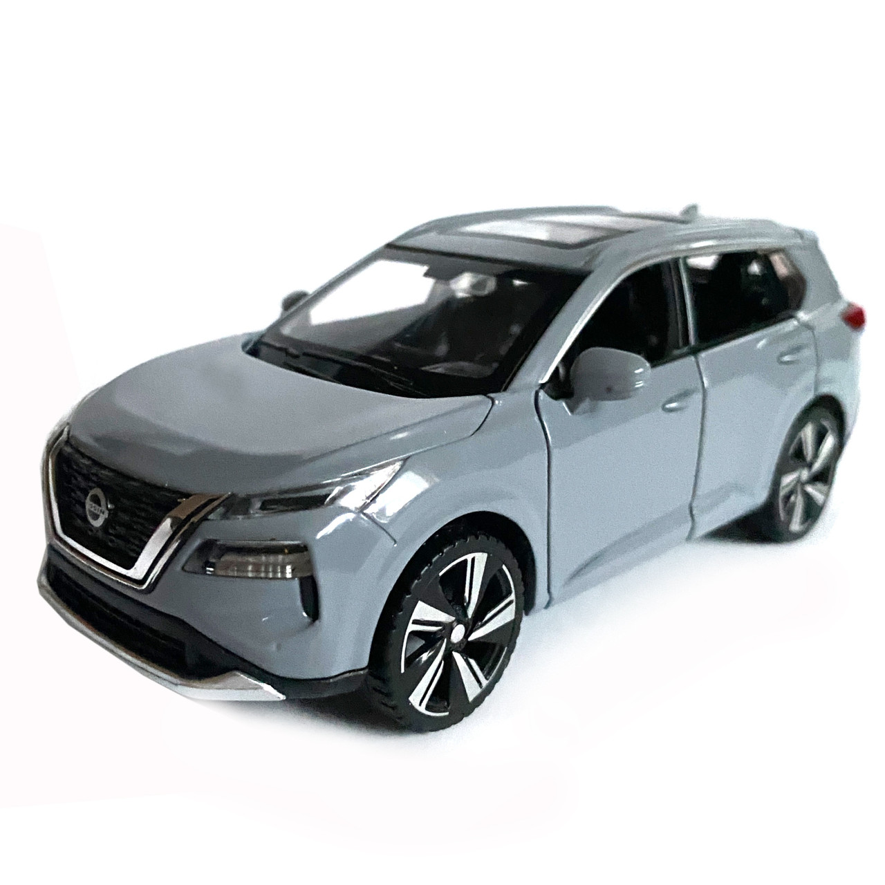 Игрушечная машинка металлическая Nissan X-Trail VC-Turbo 300 ниссан серая звук свет инерция откр двери, фото №2