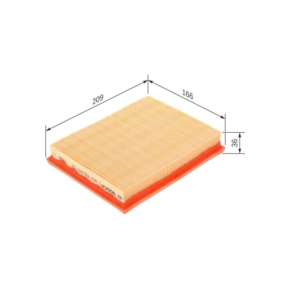 Воздушный фильтр BOSCH 1 457 433 603 для CITROËN GMC OPEL PEUGEOT VAUXHALL CHEVROLET, фото №1