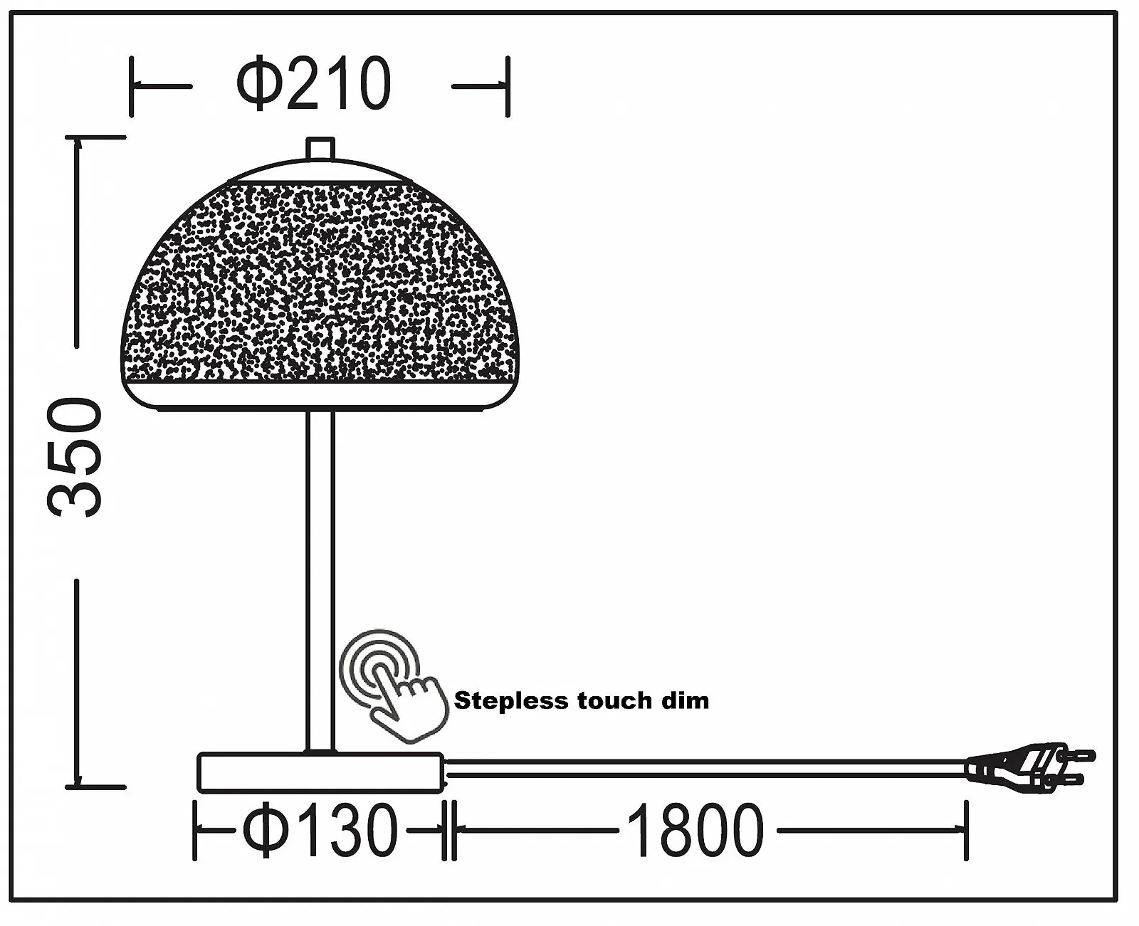 Настільна лампа Trango Dallas 2017-93T LED Touch 5W Matt Nickel, фото №2