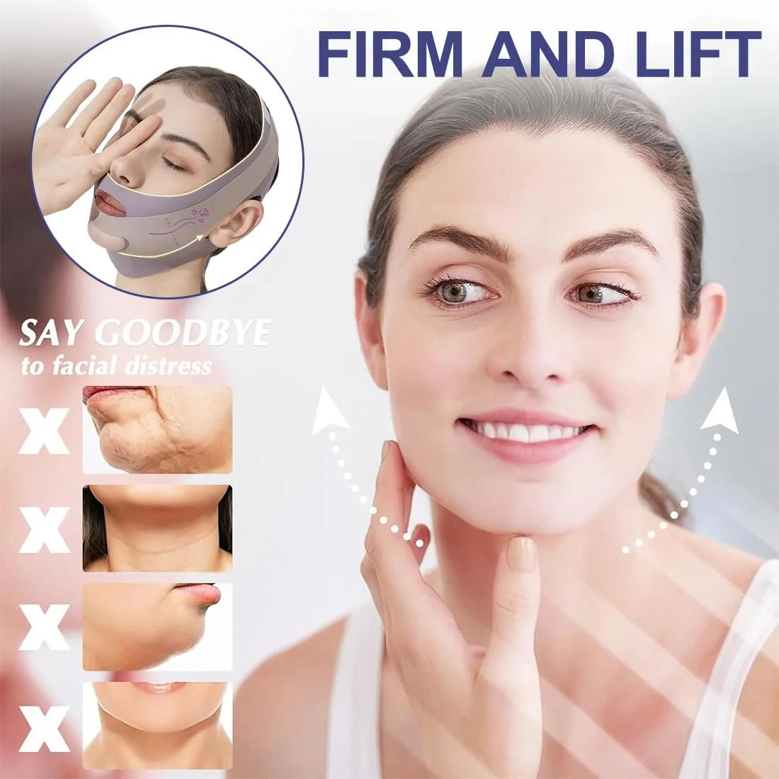 Маска для сну для формування обличчя GGUFAY V-подібна, фото №5