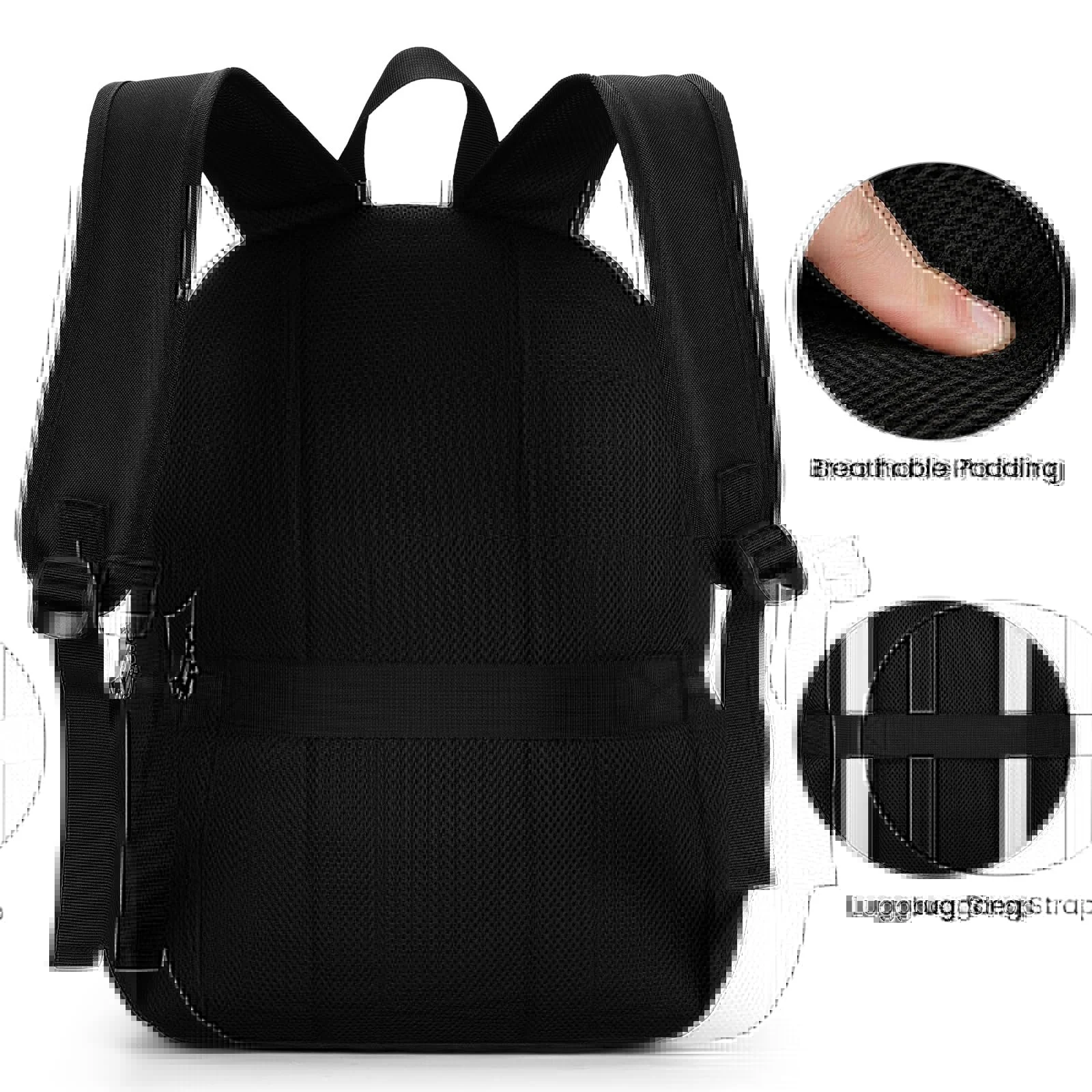 Рюкзак для ноутбука Bikrdo 15.6-17.3" з USB-портом Чорний, фото №4 Рюкзак для ноутбука Bikrdo 15.6-17.3" з USB-портом Чорний, фото №4