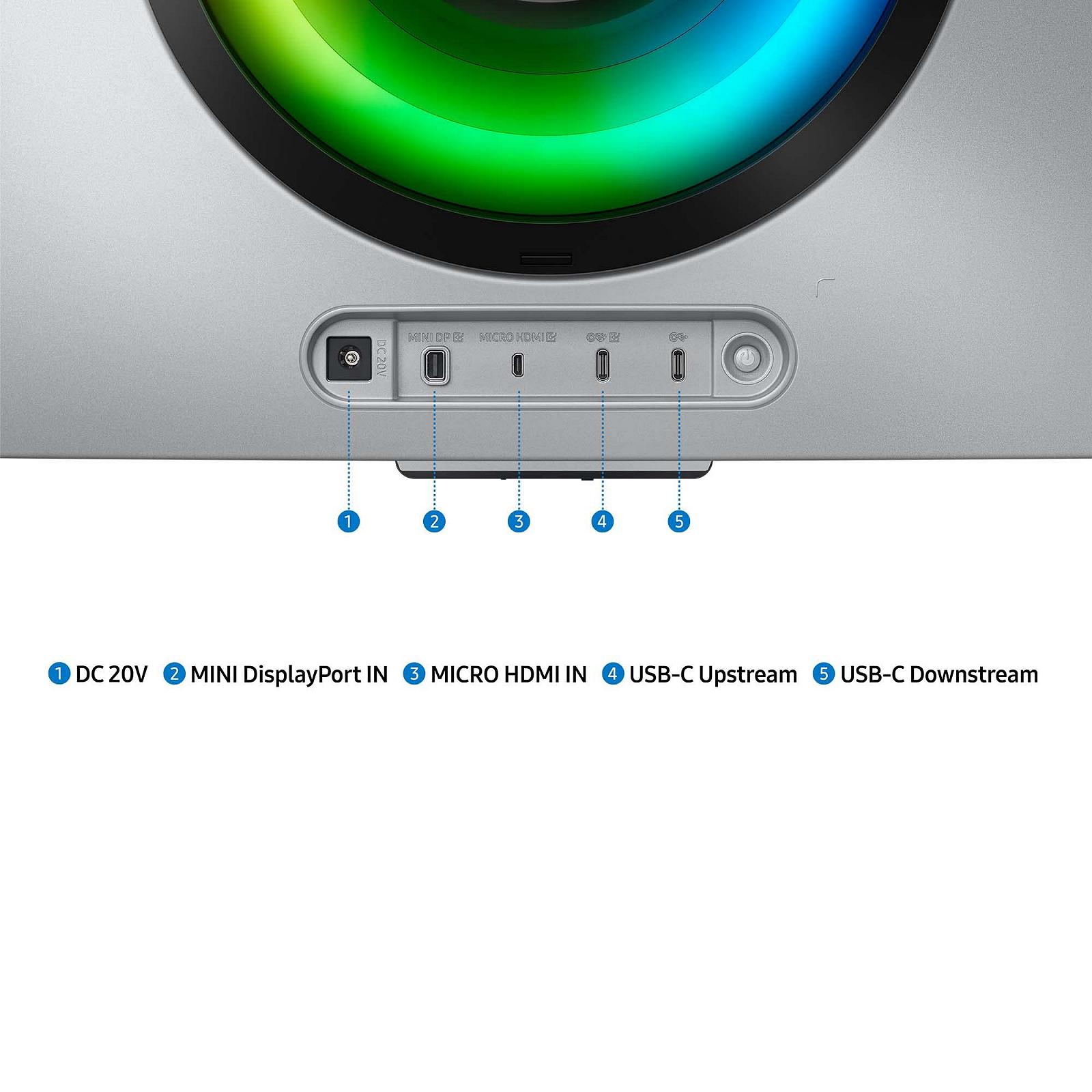 Монітор Samsung Odyssey OLED G8 S34BG850SU 34 дюйми AI Upscaling OLED Панель UWQHD Роздільна здатність FreeSync Premium 0.03 мс Час відгуку Частота оновлення 175 Гц Срібний, фото №4