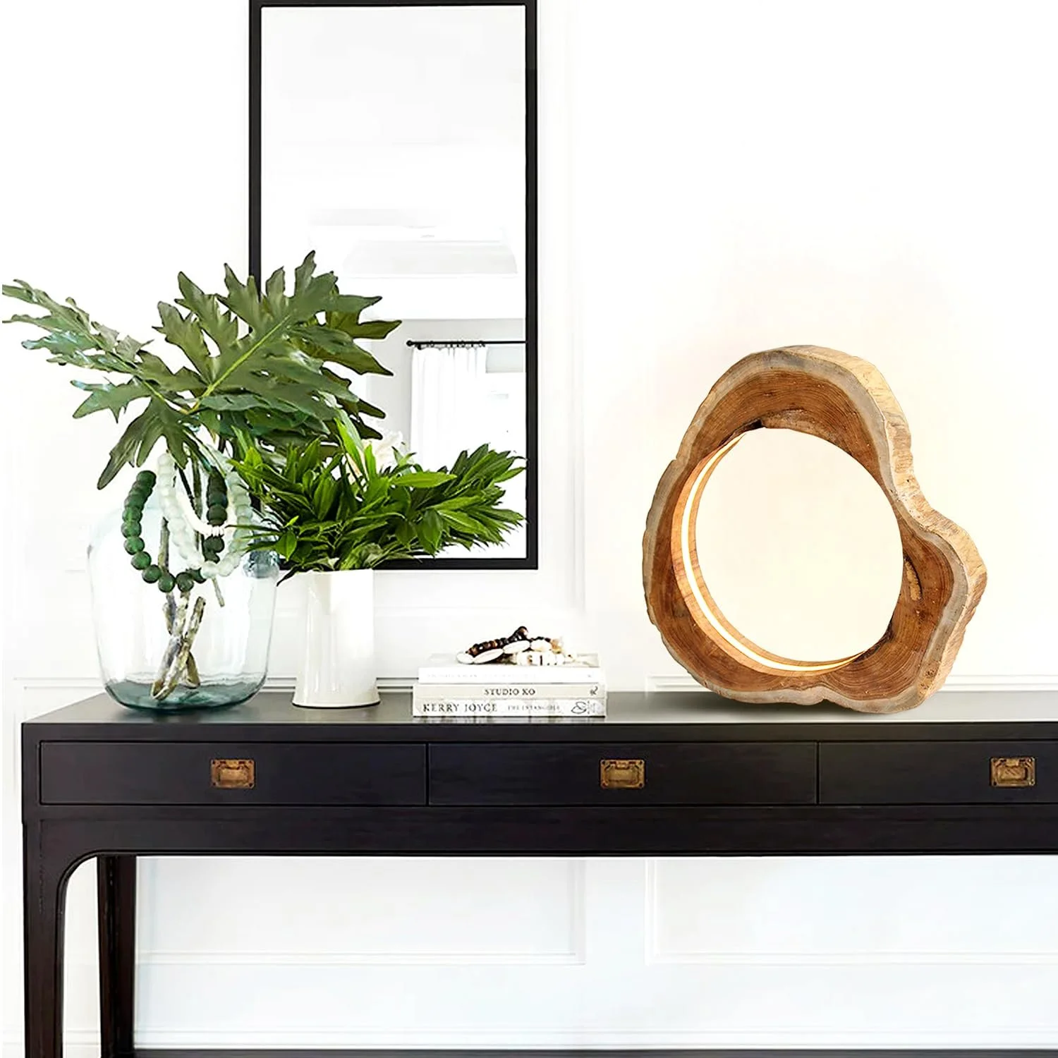 Настільна лампа NATURA Tree Disc LED Натуральне дерево 30 см, фото №1