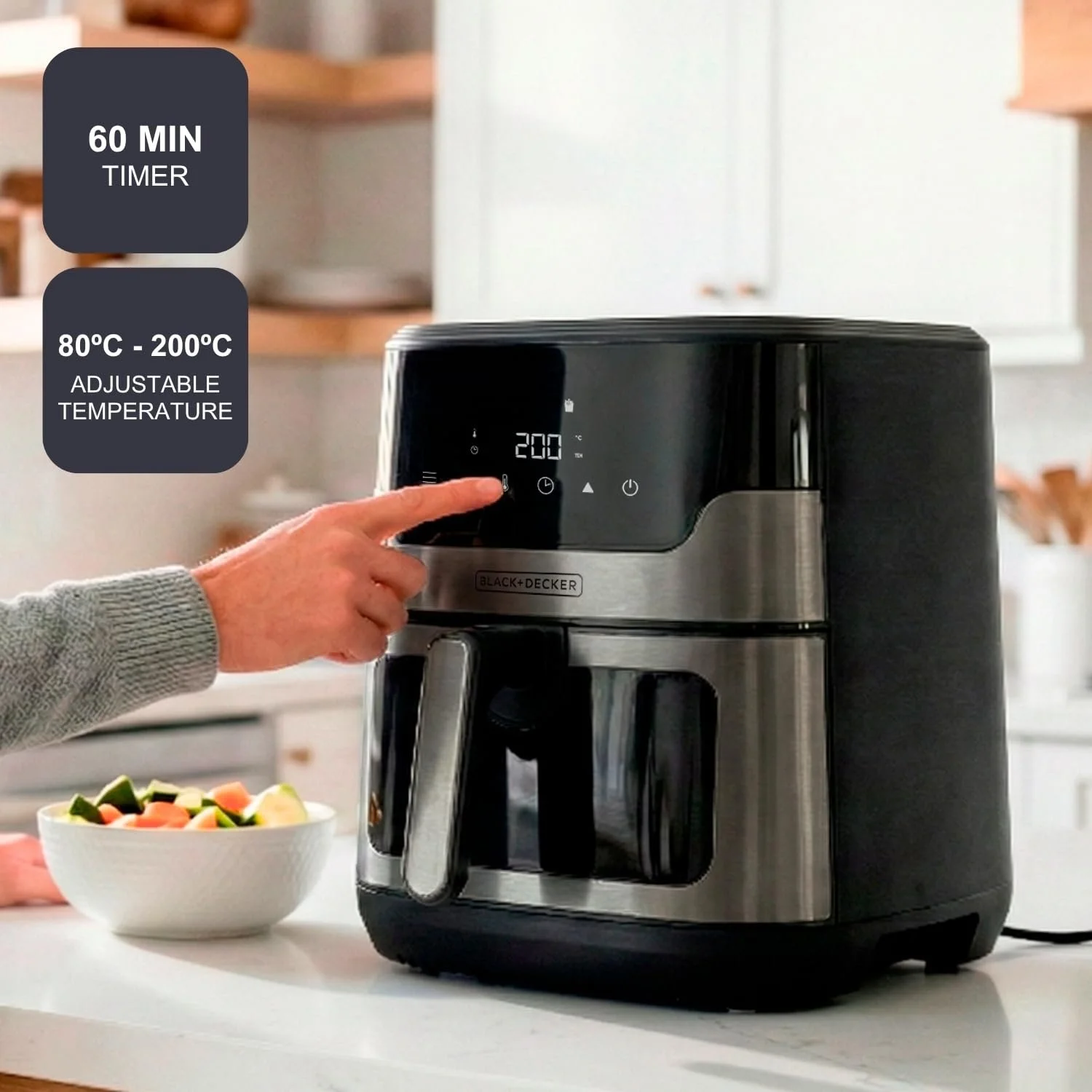 Мультипечь BLACK+DECKER 1700 Вт 8-9 человек, фото №3 Мультипечь BLACK+DECKER 1700 Вт 8-9 человек, фото №3