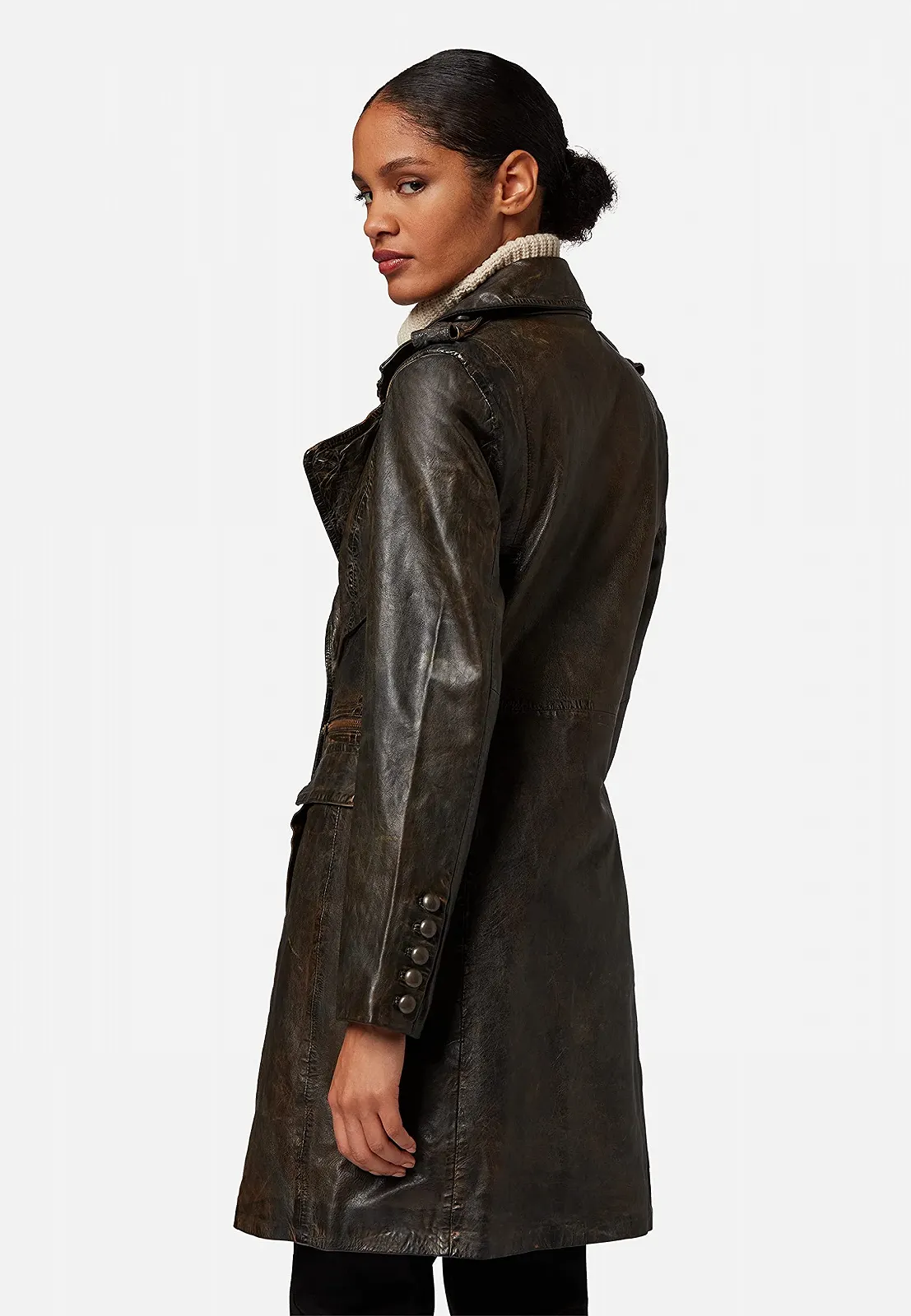 Шкіряне пальто RICANO Mang-1 Жіноче, фото №6 Шкіряне пальто RICANO Mang-1 Жіноче, фото №6