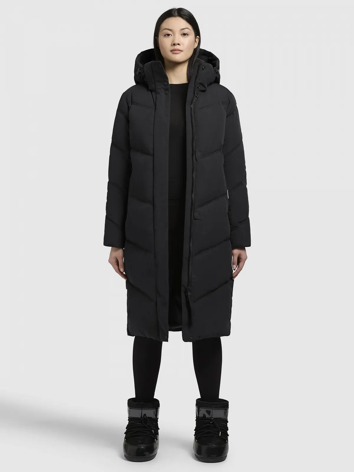 Жіноче зимове пальто khujo Ainu Чорний, фото №4 Жіноче зимове пальто khujo Ainu Чорний, фото №4