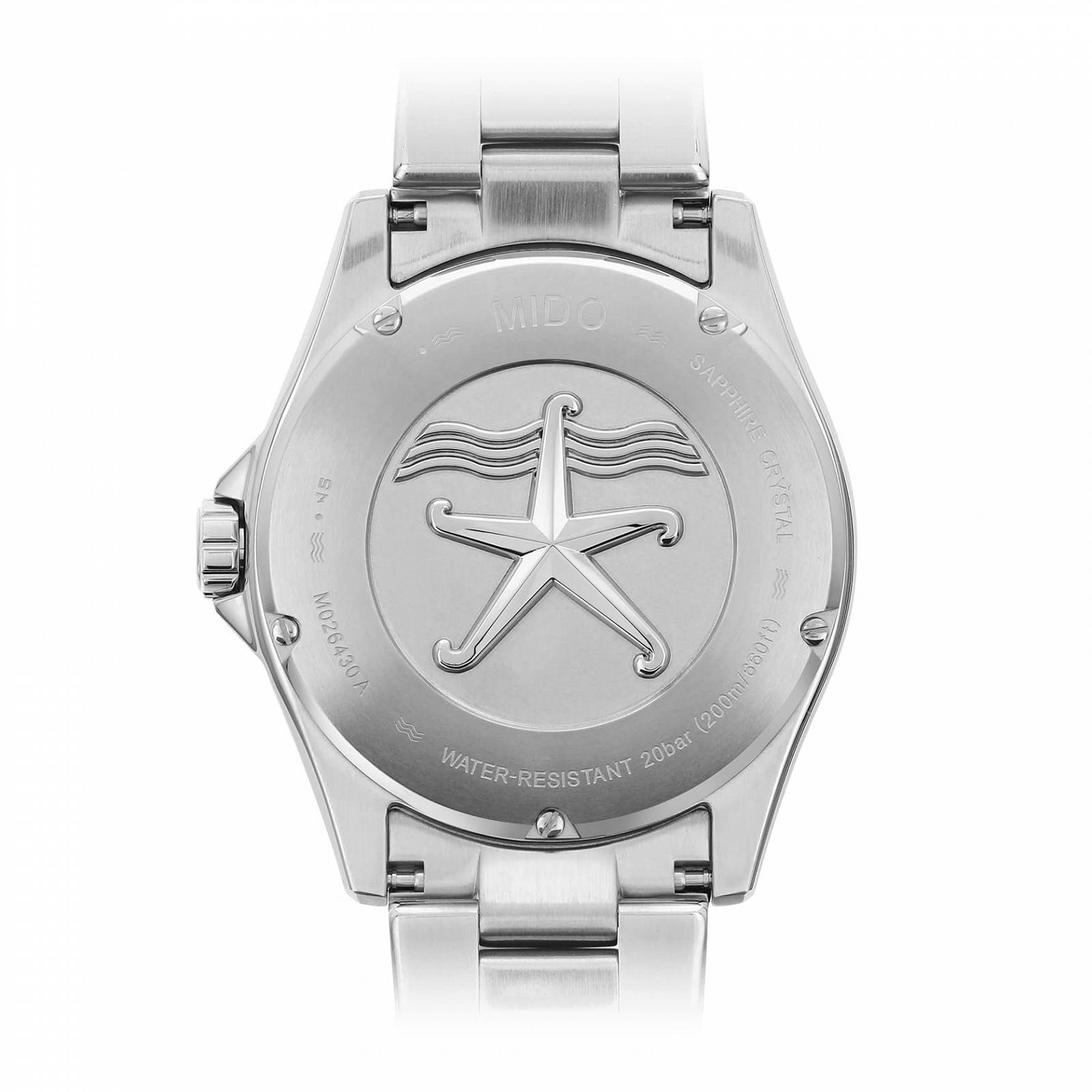 Годинник Mido Ocean Star Captain V 42.5мм Сталевий браслет та корпус Автоматичний Синій циферблат, фото №3