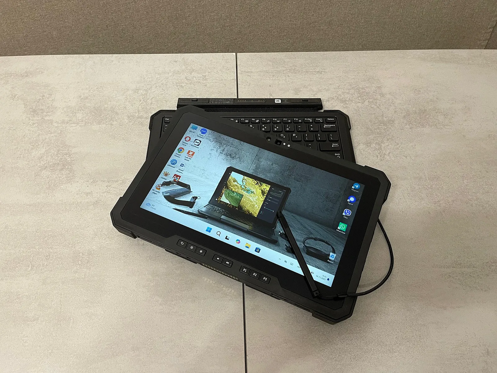 Захищений планшет Dell 7220 Rugged, 11.6" FHD, i5-8365U 4 ядра, 16GB, 256GB, клавіатура, стилус, фото №2