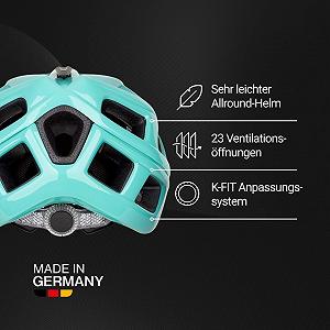 Шлем Offroad KED Crom K-Fit Black Clear Fidlock с сеткой от насекомых, регулировкой длины ремешка Quickstop, застежкой ремня FIDLOCK и встроенным задним светодиодным фонарем MaxShell Technology synthetic.ua - Фото 1