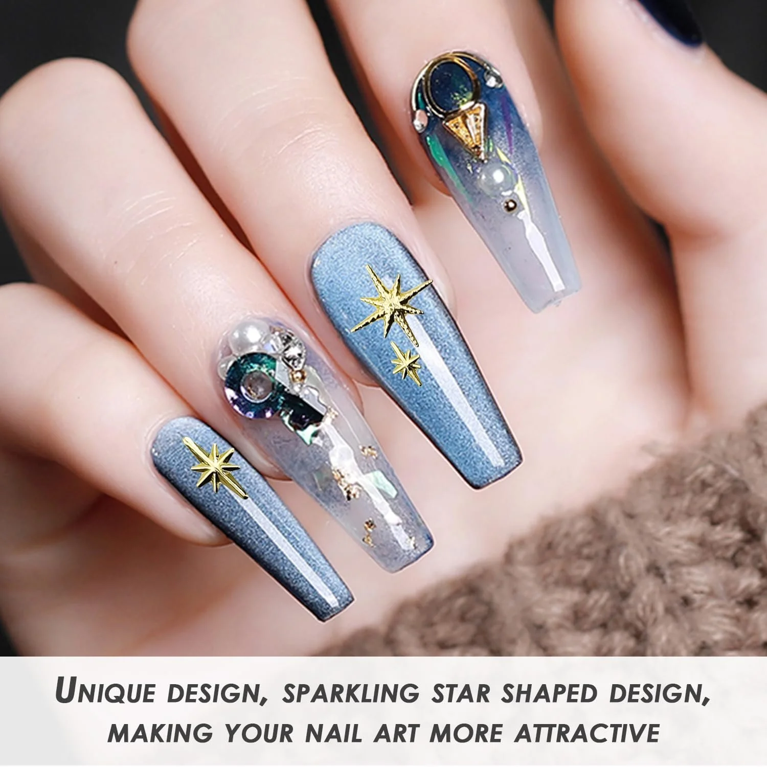 Зірка 400 шт. Золотистий, Сріблястий, фото №6