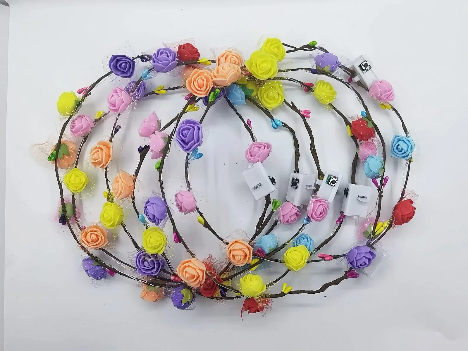 Вінок зі світлодіодними квітами, фото №3