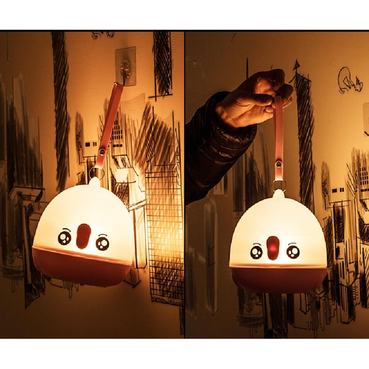 Нічник Housoutil Starry Sky Projector Night Light Риба Kissing 3D форма риби, фото №2