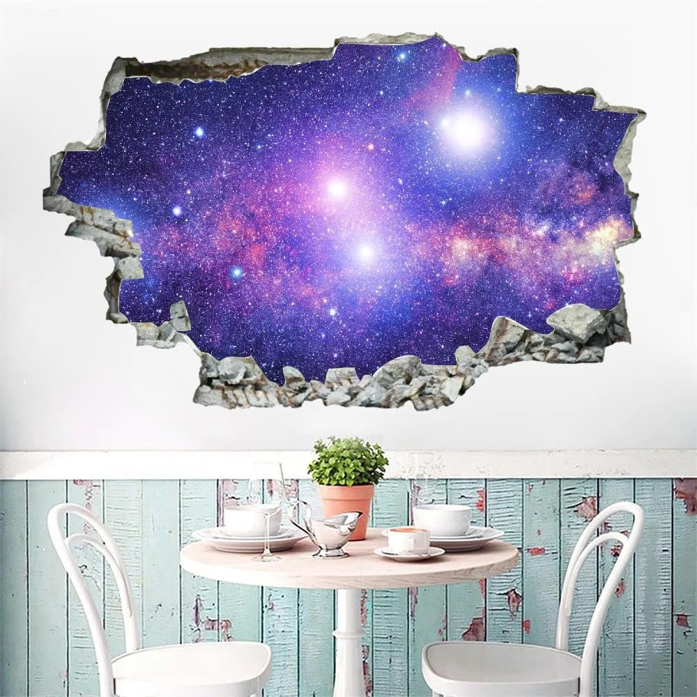 3D наклейка на стіну Galaxy Breakthrough 90 x 60 см Фіолетовий, фото №4 3D наклейка на стіну Galaxy Breakthrough 90 x 60 см Фіолетовий, фото №4