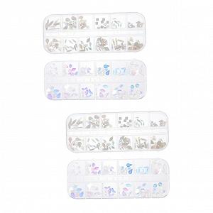 Стрази для нігтів minkissy Різнокольорові декоративні - Фото 1