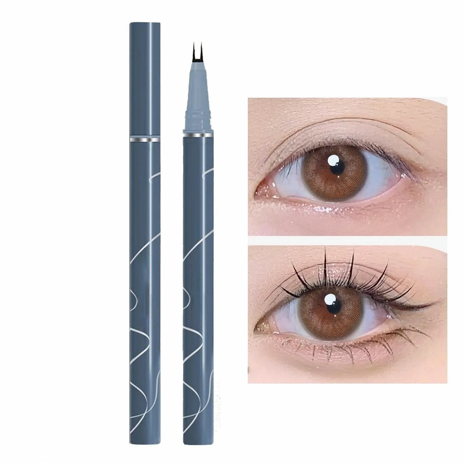 Підводка Eyeliner Aizuoni Wasserfester Flüssig Zwei Zinken, фото №6