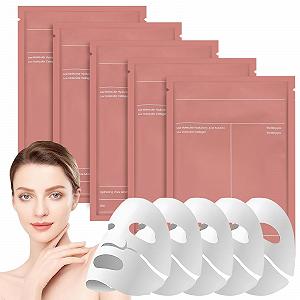 Маска Коллагеновая Organic Real Deep, Увлажняющая, Антивозрастная, для Сужения Пор, Разглаживания и Увлажнения, 5 шт - Фото 1