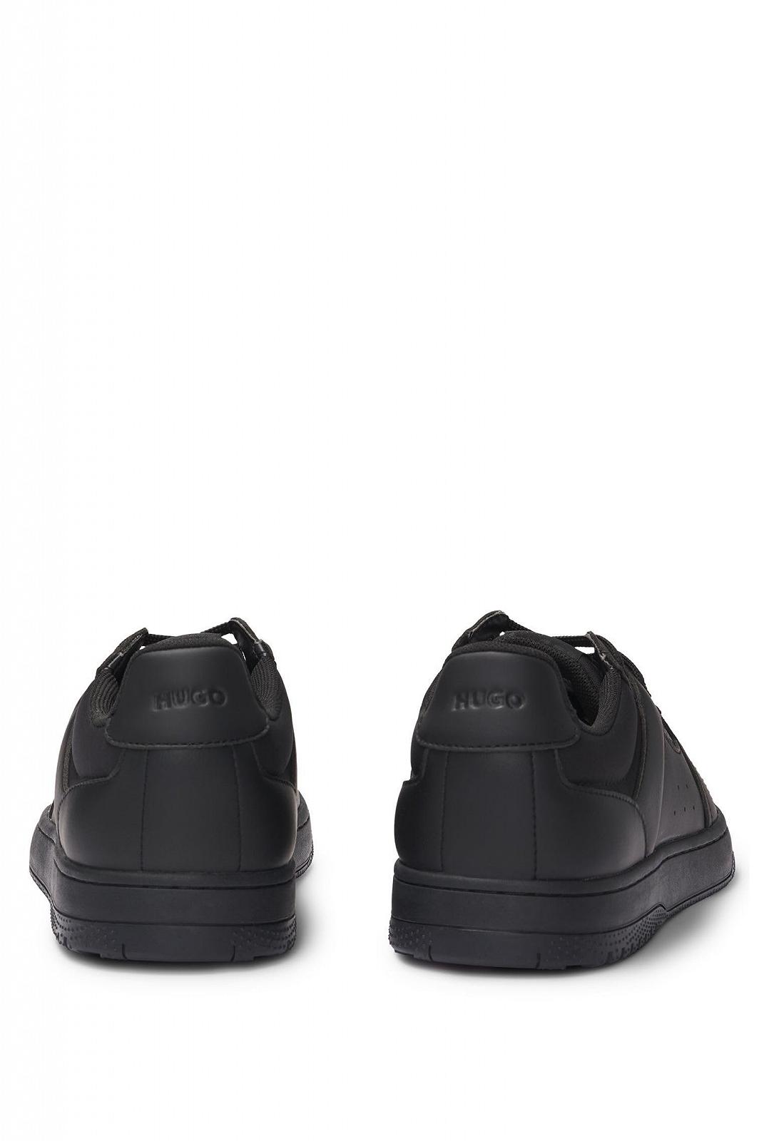 Кросівки HUGO Hadrian Tenn зі штучної шкіри на шнурівці з логотипом, фото №5