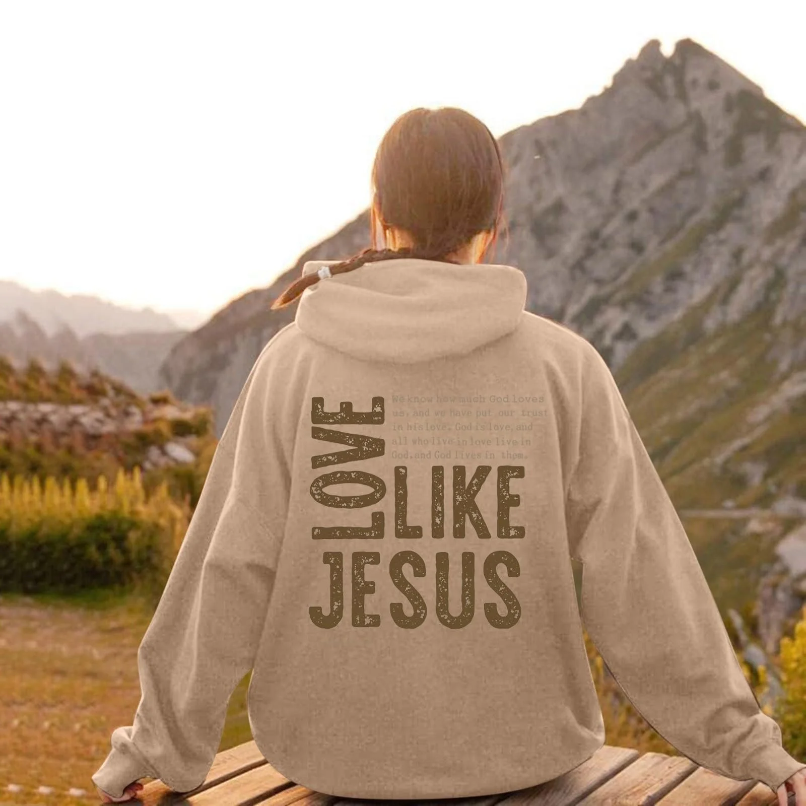 Женская Толстовка с капюшоном Женские Толстовки с капюшоном с длинным рукавом Осенняя Зимняя Толстовка Harajuku Уличная одежда Oversize Толстовка с принтом на спине Толстовка с длинным рукавом, фото №2