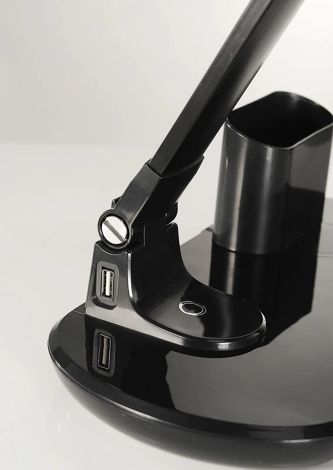 Настільна лампа для кабінету Leuchten Direkt Leon 11532-18 4.8 Вт теплий білий чорна USB, фото №3