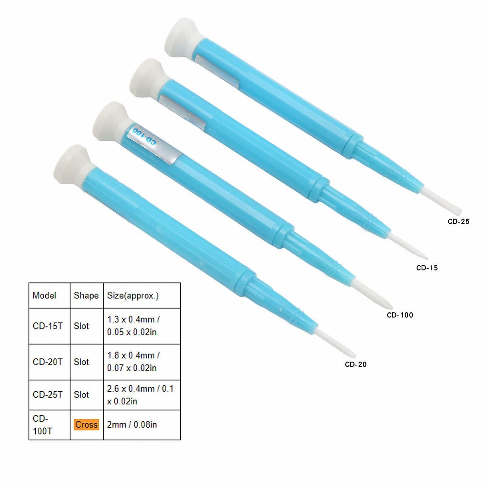 Викрутка Artillery Керамічна Набір 4 шт Плоска 2 мм Хрестова з 3-ма 1.3 мм/1.8 мм/2.6 мм, фото №4 Викрутка Artillery Керамічна Набір 4 шт Плоска 2 мм Хрестова з 3-ма 1.3 мм/1.8 мм/2.6 мм, фото №4