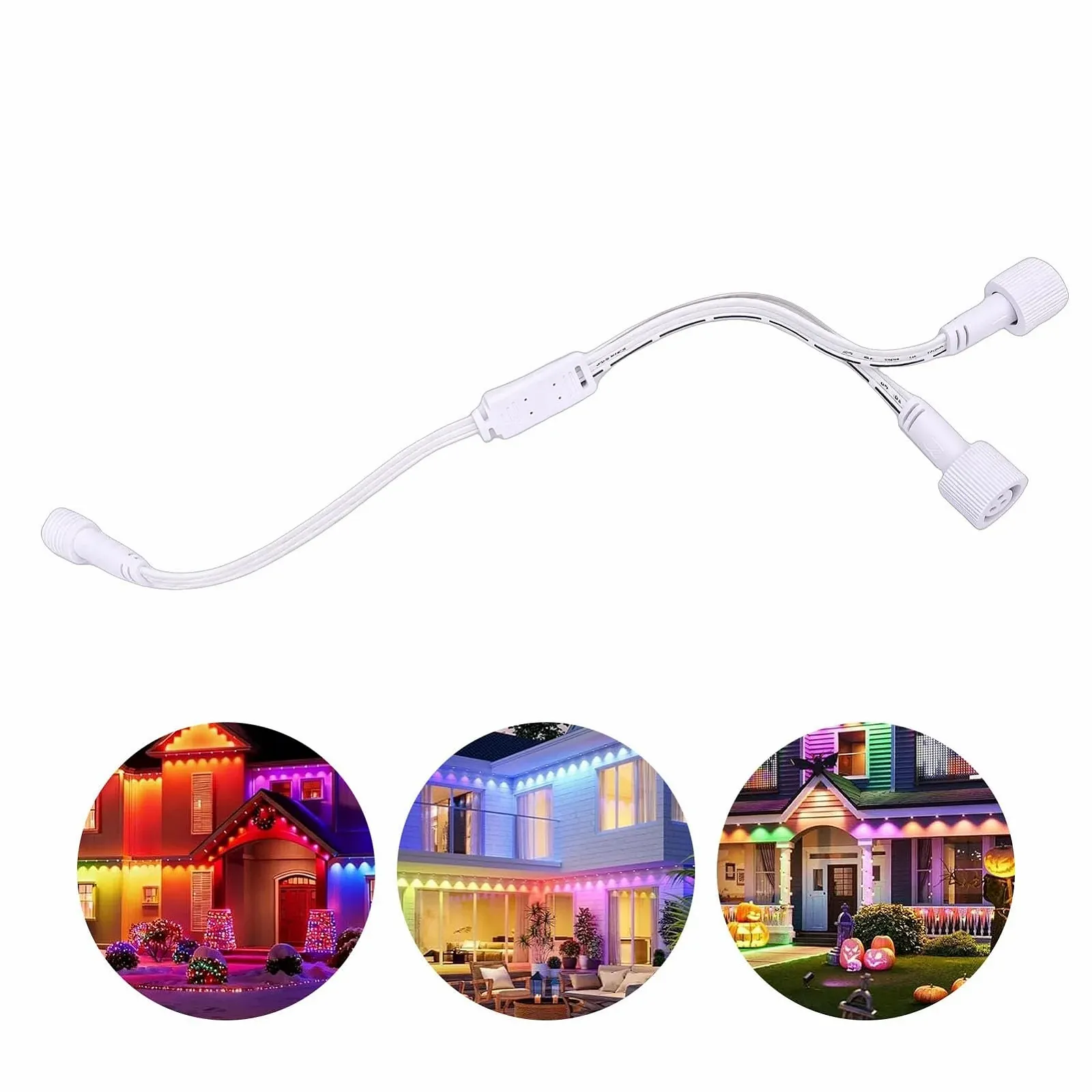 Подовжувач-розгалужувач Vikye Y-Splitter H705A H705B H705C 3-pin 22AWG IP68, фото №4