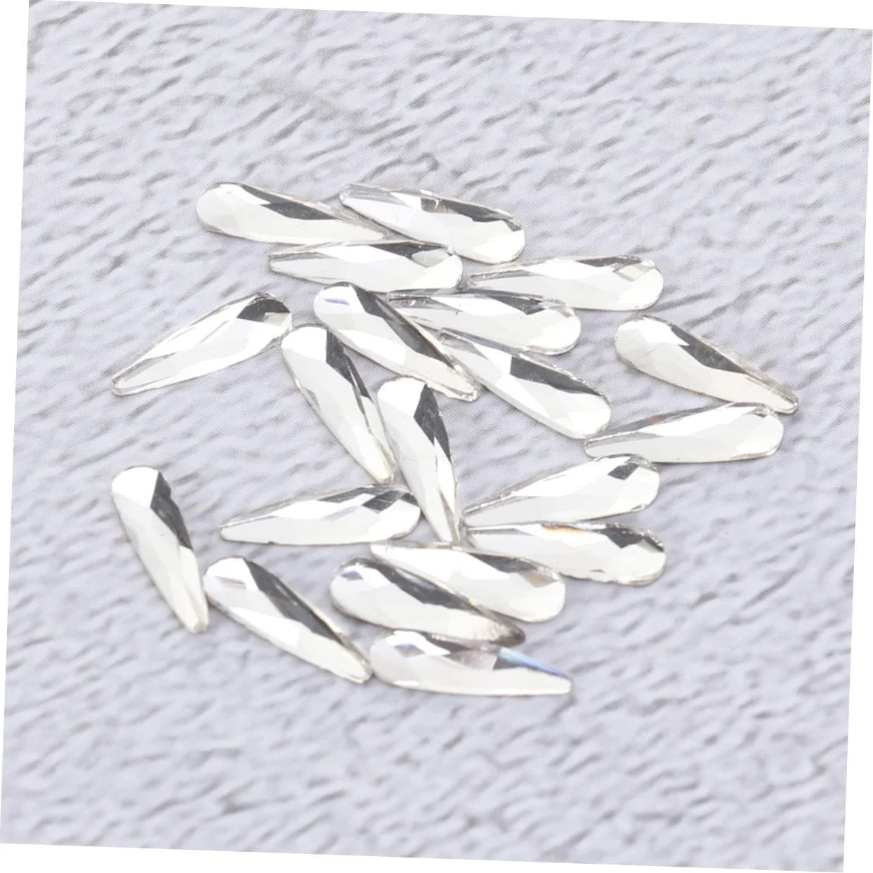 Стразы для ногтей Beavorty 60 шт., белые стразы для ногтей 3D, фото №2