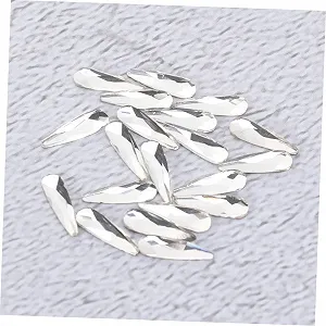 Стразы для ногтей Beavorty 60 шт., белые стразы для ногтей 3D synthetic.ua - Фото 1