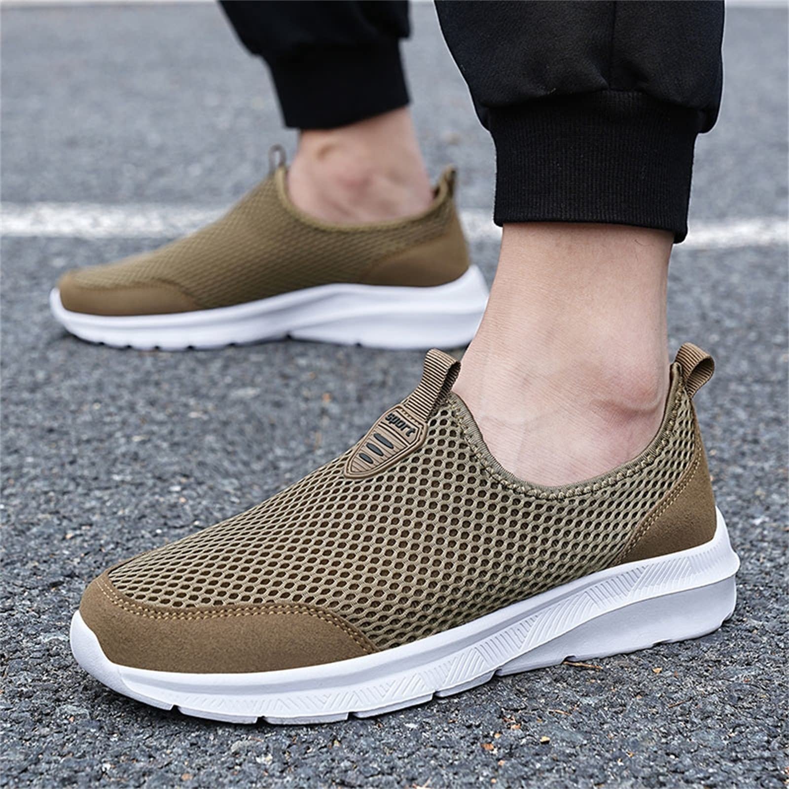Кроссовки мужские Лето 2022 Hollow Fly Woven Легкие Дышащие Удобные Decompression Fashion Красивые Спортивные Беговые Lift, фото №5