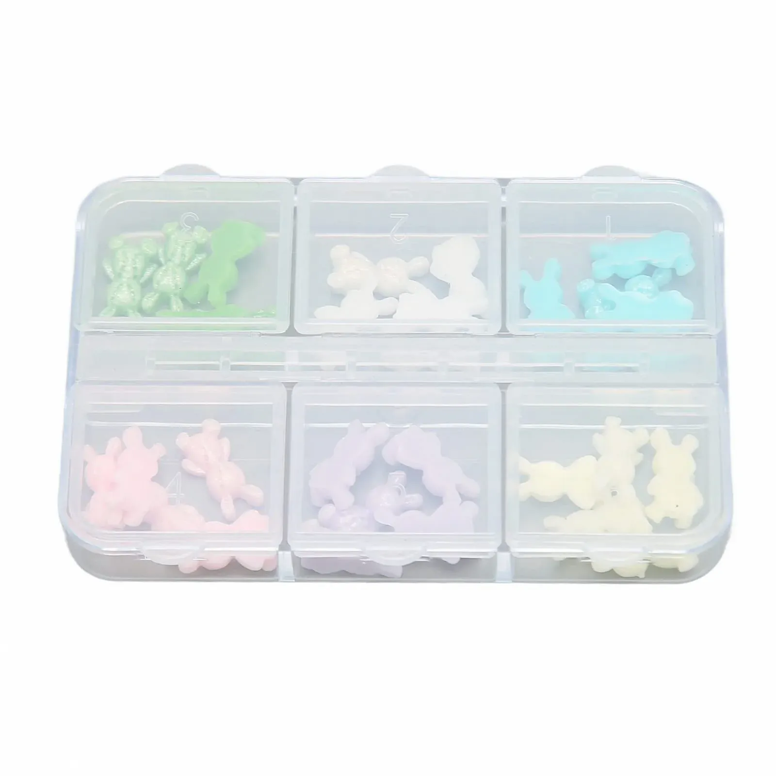 Украшения для ногтей Тип Узор медведя Многофункциональный Подвески для ногтей Легкие и нежные жемчужины Цвет, фото №5