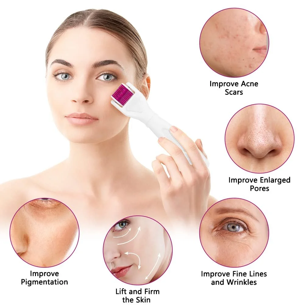 Ролер Derma LOPHE 6-в-1 Мікроголковий для тіла та обличчя для догляду за шкірою, фото №6