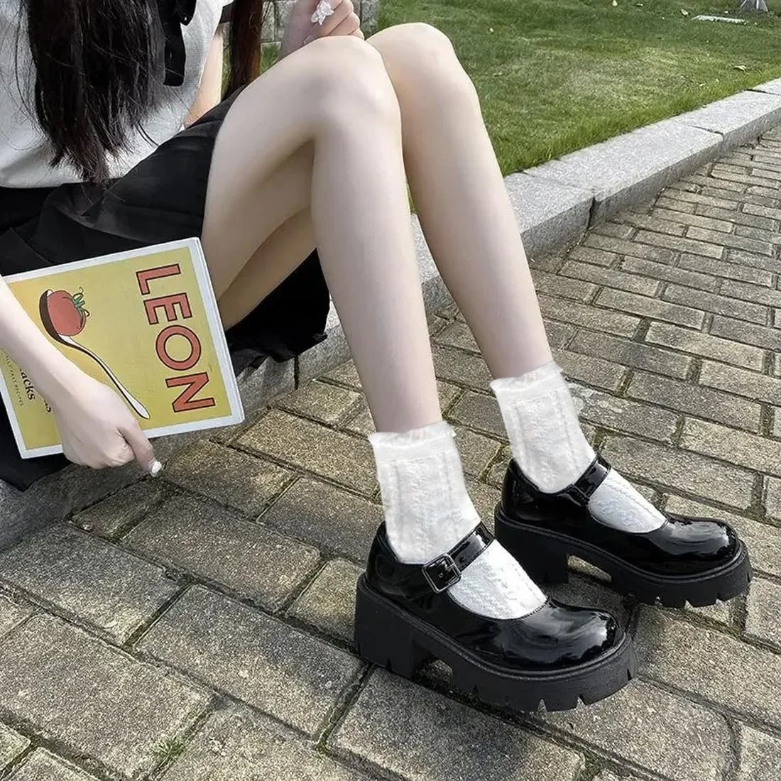 Шкарпетки з рюшами Бавовняні шкарпетки з мереживом (3 пари), фото №4