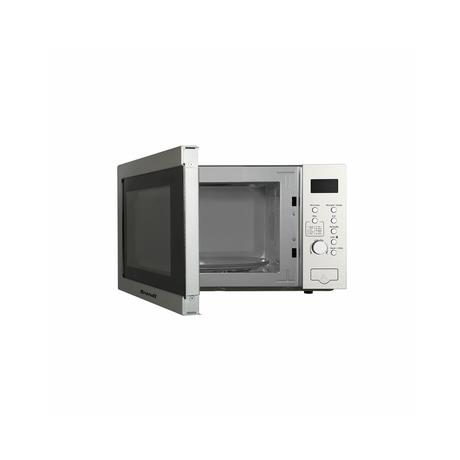 Микроволновая печь с грилем BRANDT GE3000X 30L 700W Grill 1200W 303 x 510 x 410 mm Timer 60 min Stainless Steel, фото №4 Микроволновая печь с грилем BRANDT GE3000X 30L 700W Grill 1200W 303 x 510 x 410 mm Timer 60 min Stainless Steel, фото №4