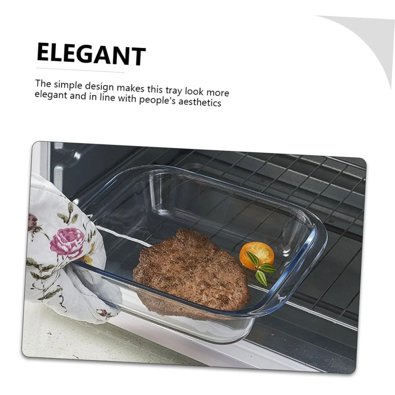 Набор стеклянных форм для запекания Amosfun 2 шт., квадратные, для пиццы и риса, термостойкие, фото №8