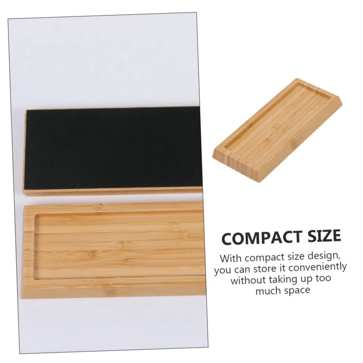 Держатель для точильного камня Veemoon бамбуковый, фото №4