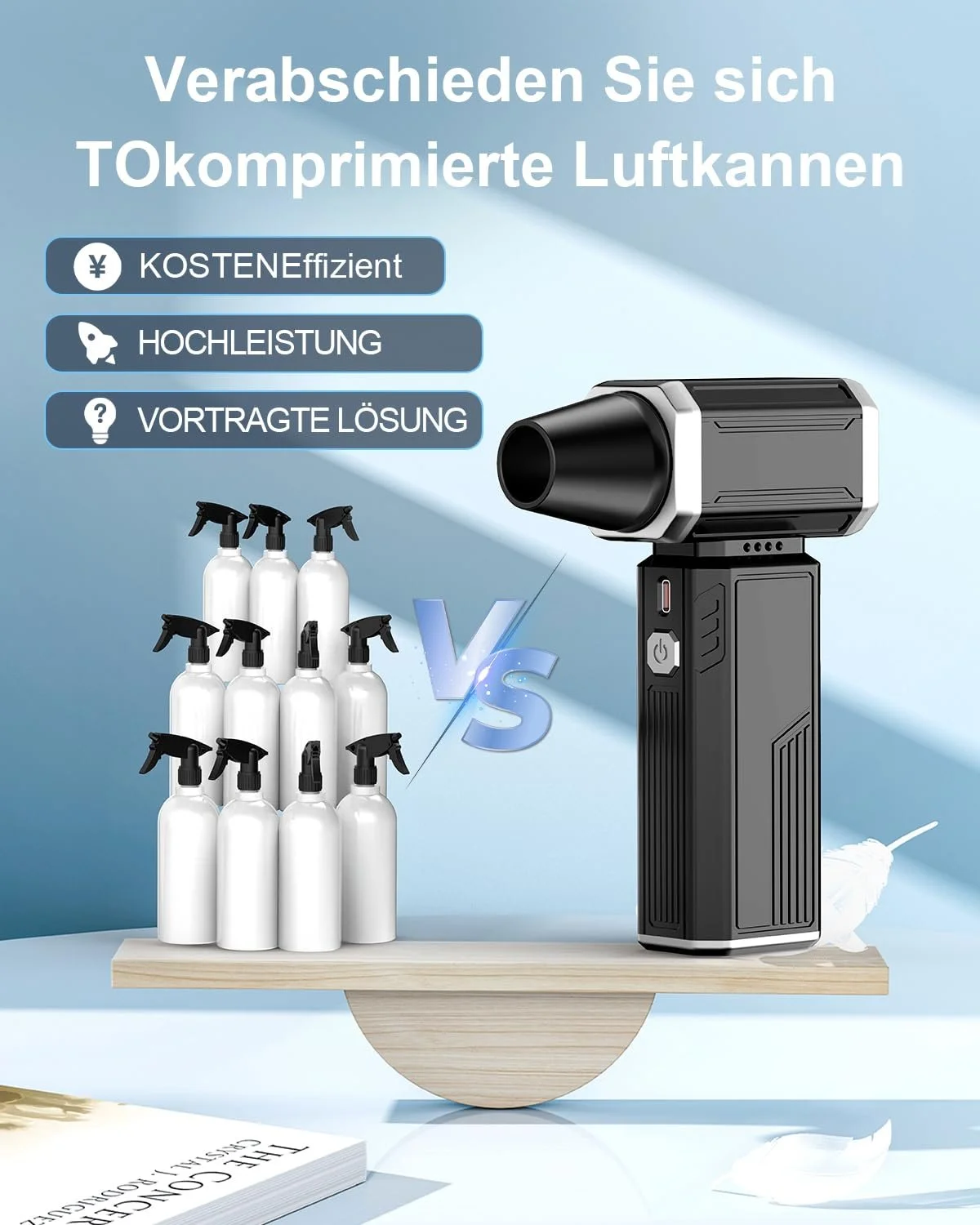 Электрический очиститель воздуха 180000RPM аккумуляторный бесступенчатый регулируемый, фото №6