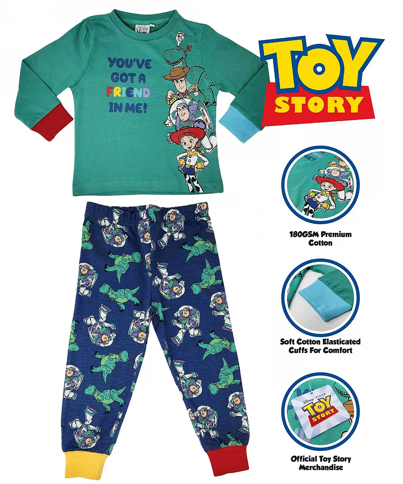 Піжама Disney Toy Story з довгим рукавом преміум якості, фото №2