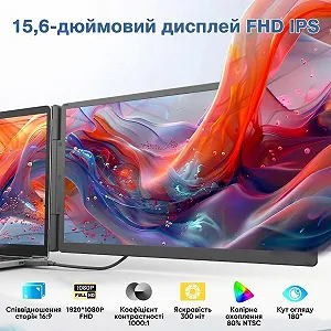 Монитор портативный 15.6" Teamgee S5 Full HD IPS 60 Гц цена на synthetic.ua - Фото 1 Монитор портативный 15.6" Teamgee S5 Full HD IPS 60 Гц synthetic.ua - Фото 1