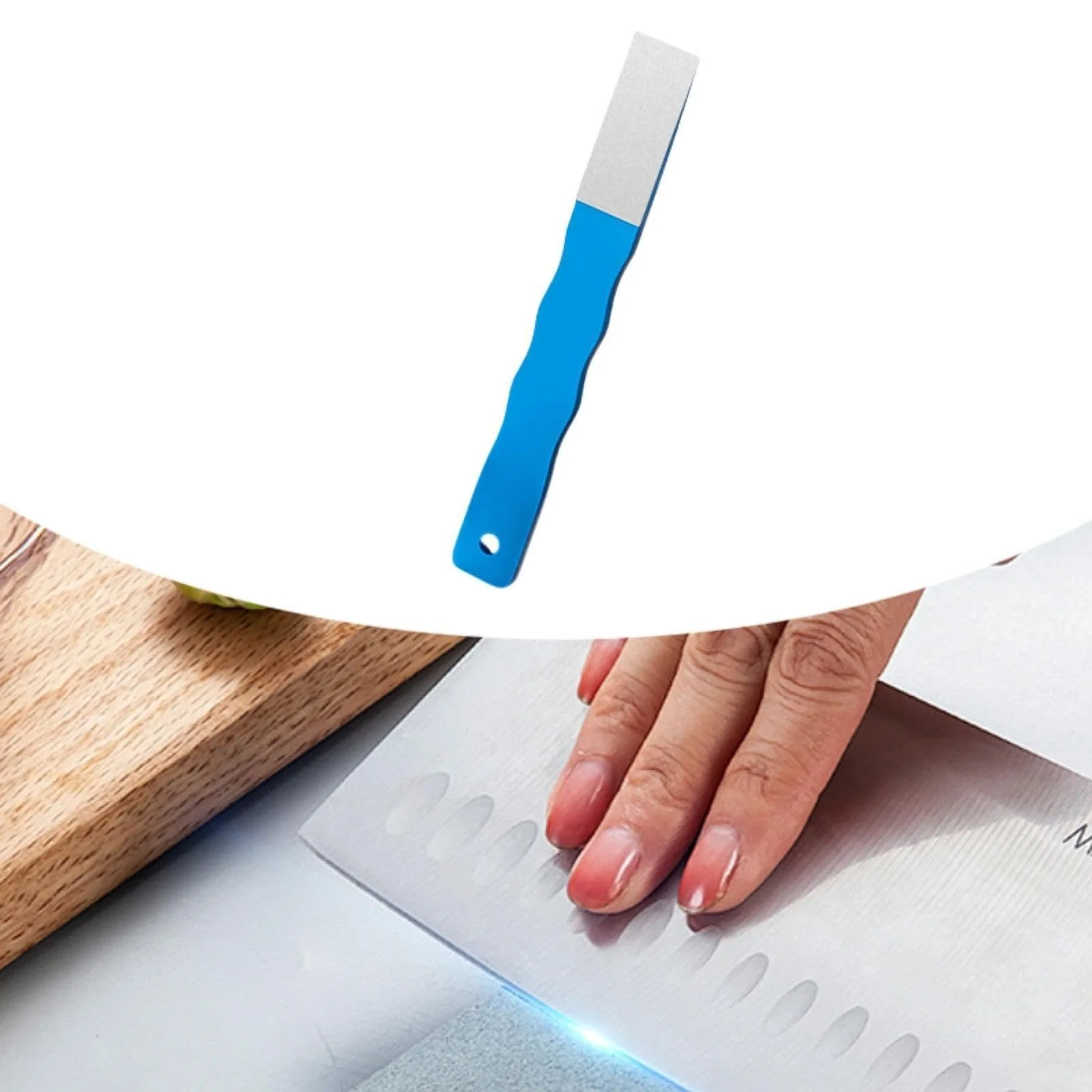 Точилка для ножей MagiDeal грубая зернистость 220 для садовых инструментов синяя, фото №3 Точилка для ножей MagiDeal грубая зернистость 220 для садовых инструментов синяя, фото №3