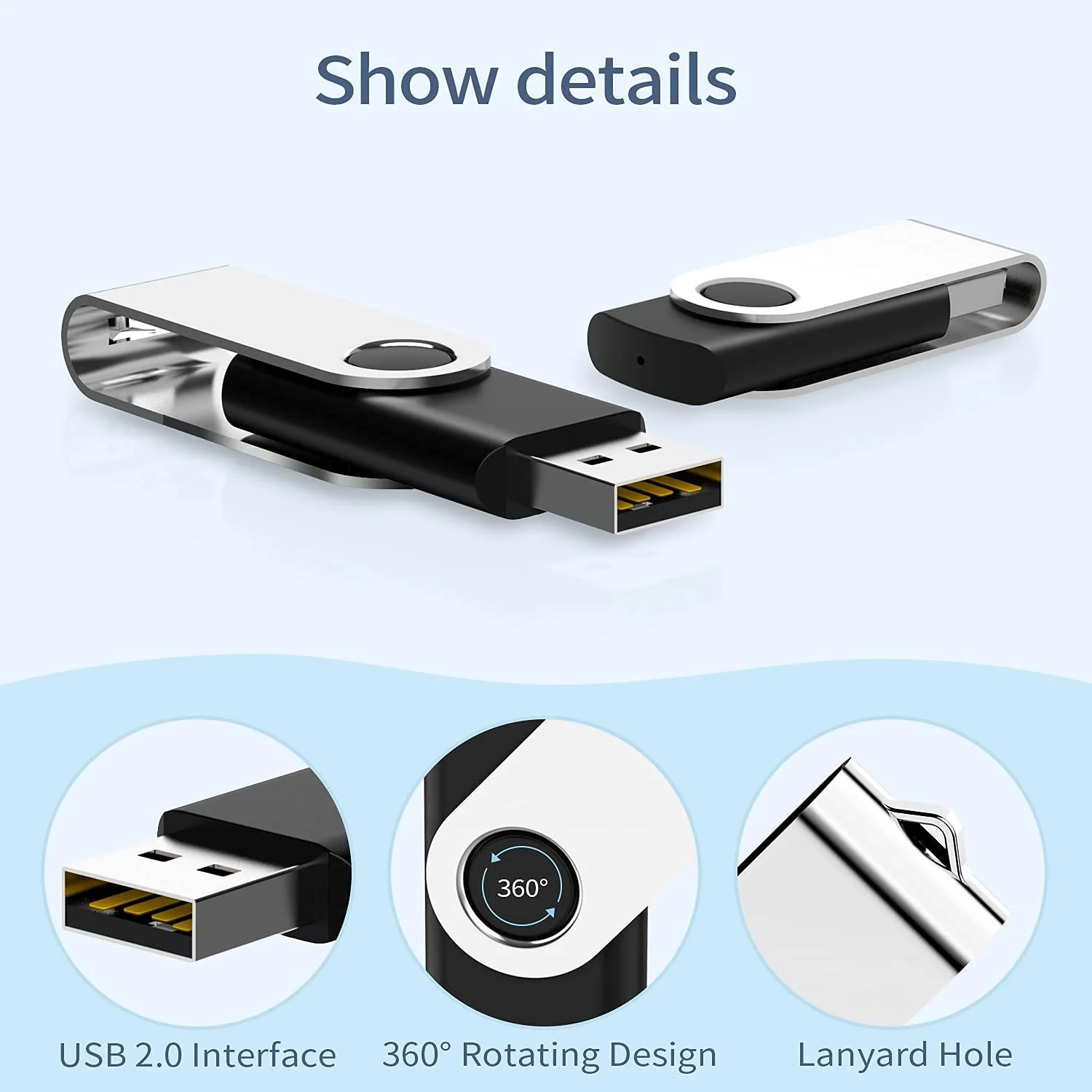 USB-накопичувач Kootion USB 3.0 16 ГБ Набір 5 шт Multi-Color, фото №2