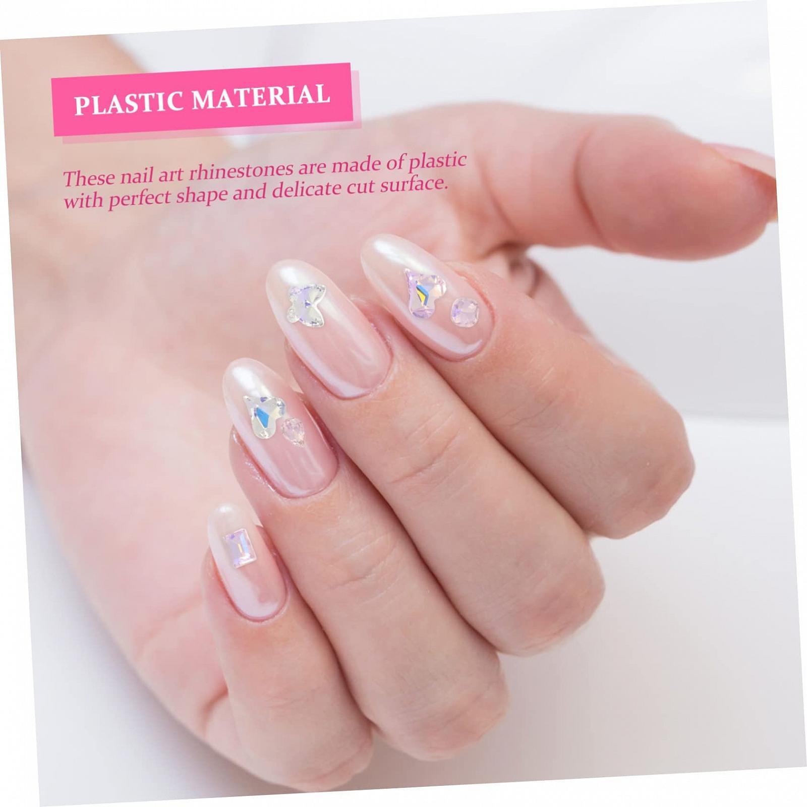 Стразы для ногтей Healeved, 160 шт, сердечки, украшения для ногтей, аксессуары для ногтей, стразы для ногтей, украшения для ногтей, орнаменты, подвески, украшения для ногтей, японские украшения, конусная дрель, пластик, фото №2