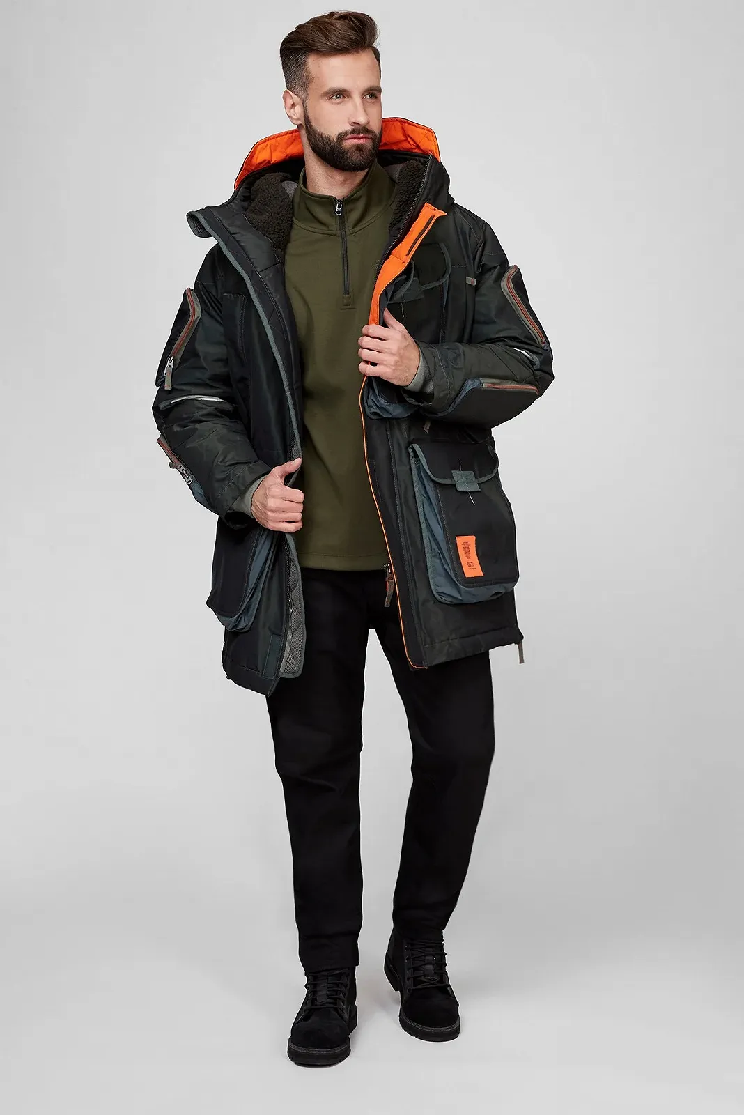 Мужская парка G-Star RAW E luggage parka - XL, фото №2 Мужская парка G-Star RAW E luggage parka - XL, фото №2