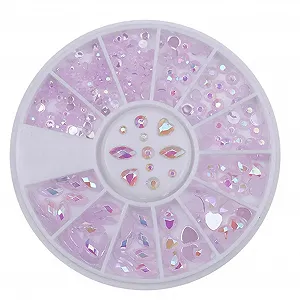 Кришталеві, Круглі Намистини, Плоска Задня Частина, Скляні - Фото 1