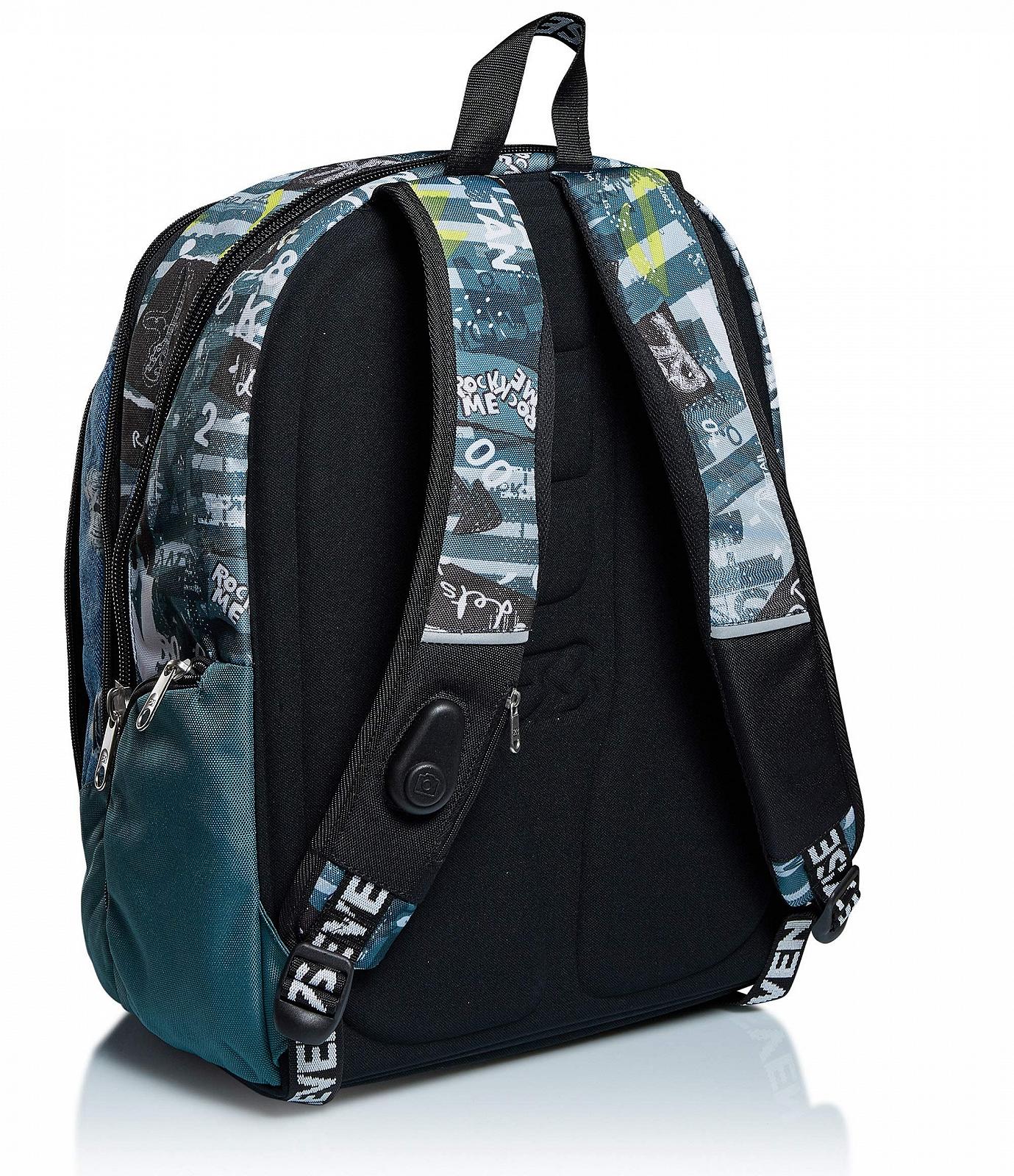 Рюкзак Seven Advanced Space Check Unisex, джинсовий синій, фото №5