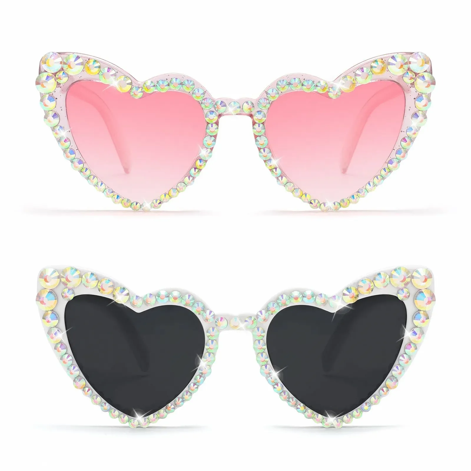 Солнцезащитные очки Сердце Белое, фото №1