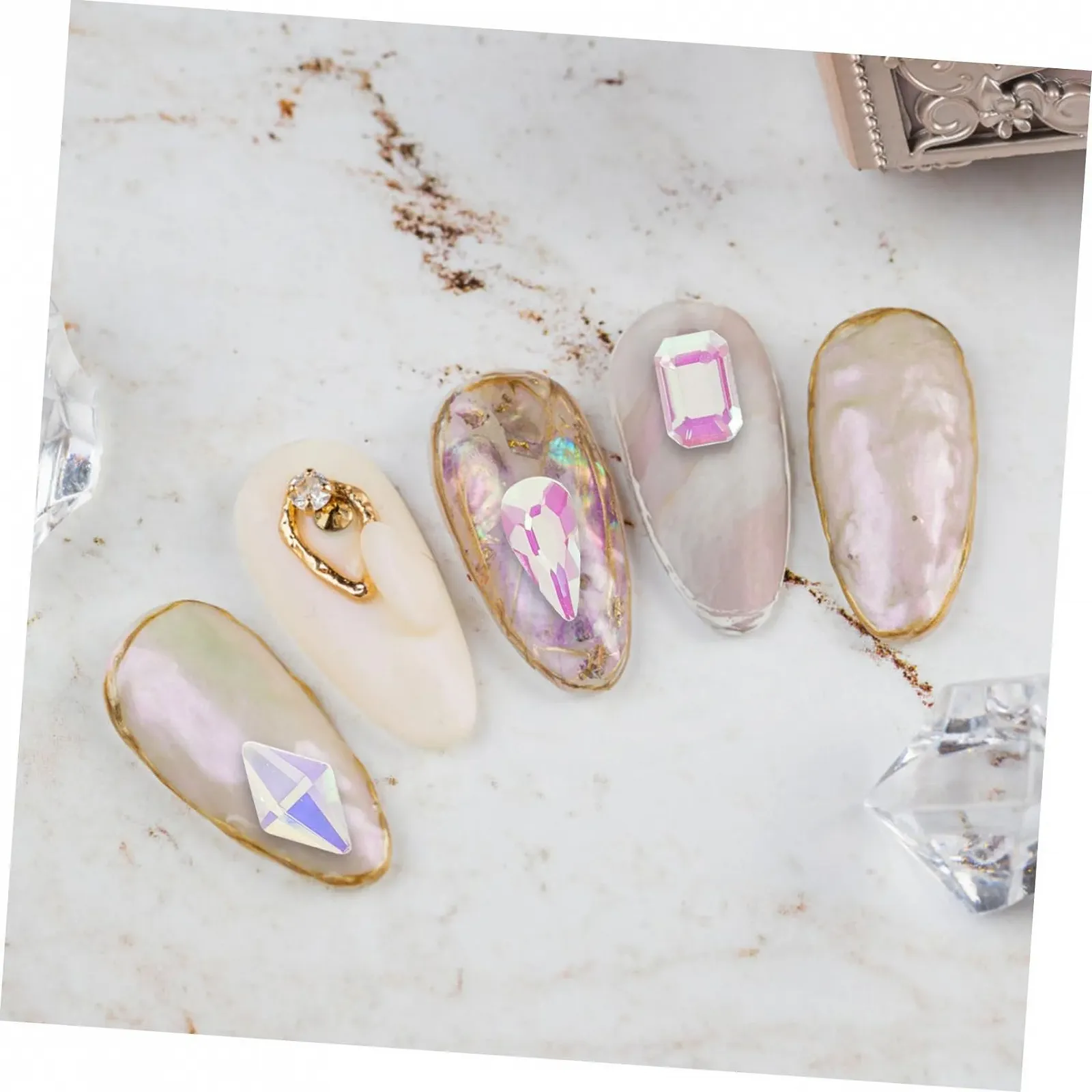 Шарми для нігтів Ipetboom, стрази, прикраси для нейл-арту для жінок, для штучних нігтів, фото №4