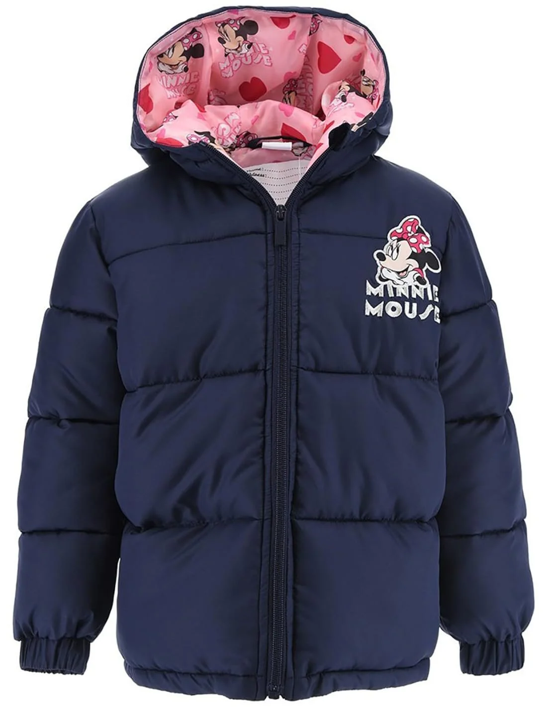 Пальто Disney Minnie Mouse для дівчат, тепла та м'яка куртка з наповнювачем, фото №1