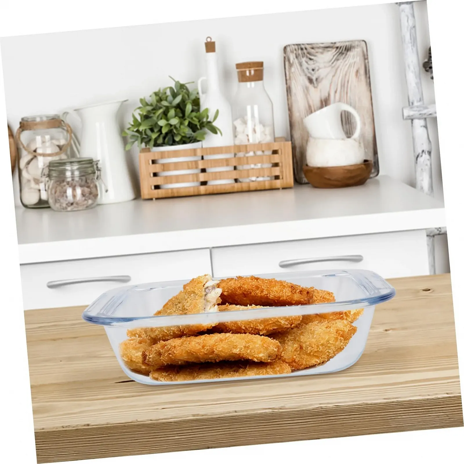 Форма для запікання Luxshiny скляна термостійка 1 шт, фото №5