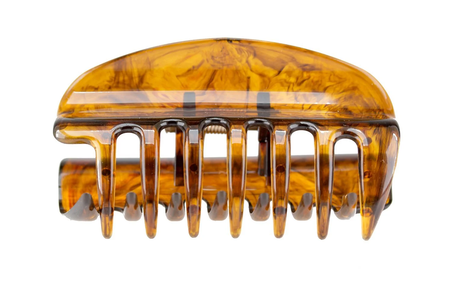 Заколка для волос большая с закрытыми сторонами WeLoveBeads Havana M709, 10 см, фото №4