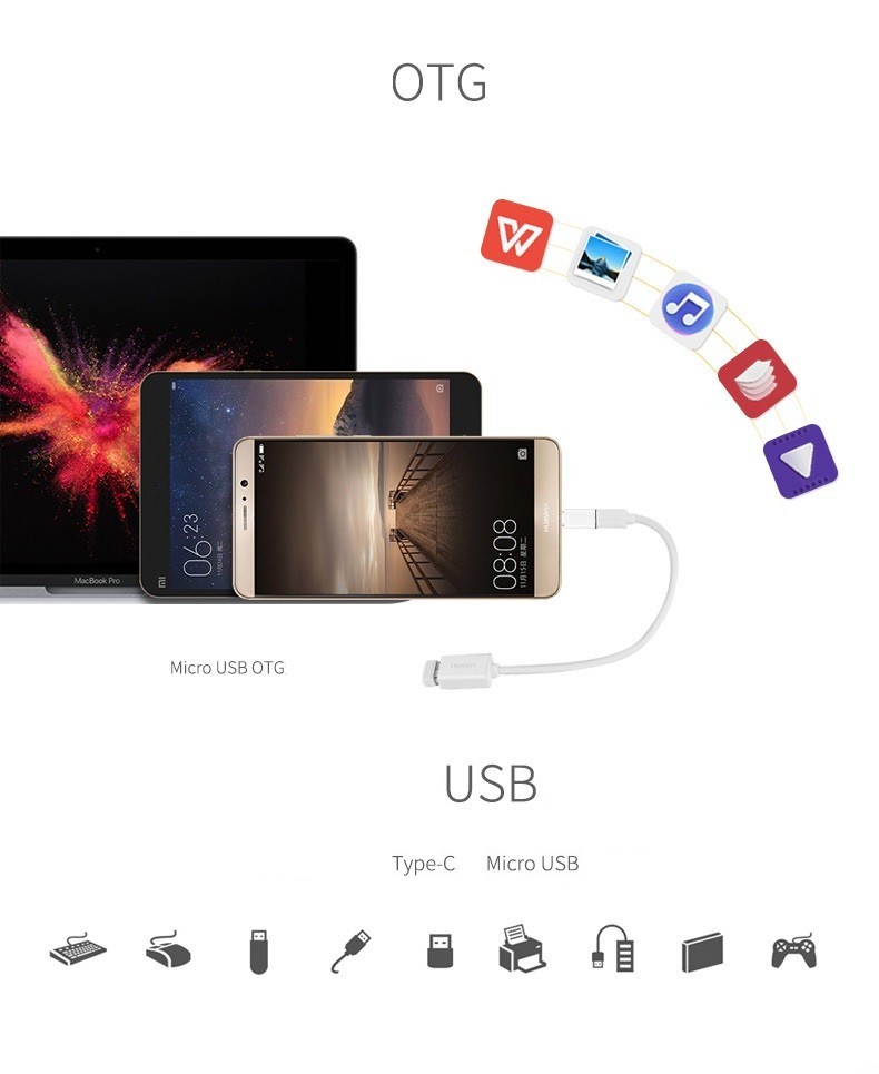 Адаптер Переходник microUSB Type-C GT Gray 43236884, фото №5