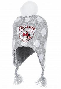 Зимняя шапка для девочек Minnie Mouse Bobble Hat Sun City, серая - Фото 1